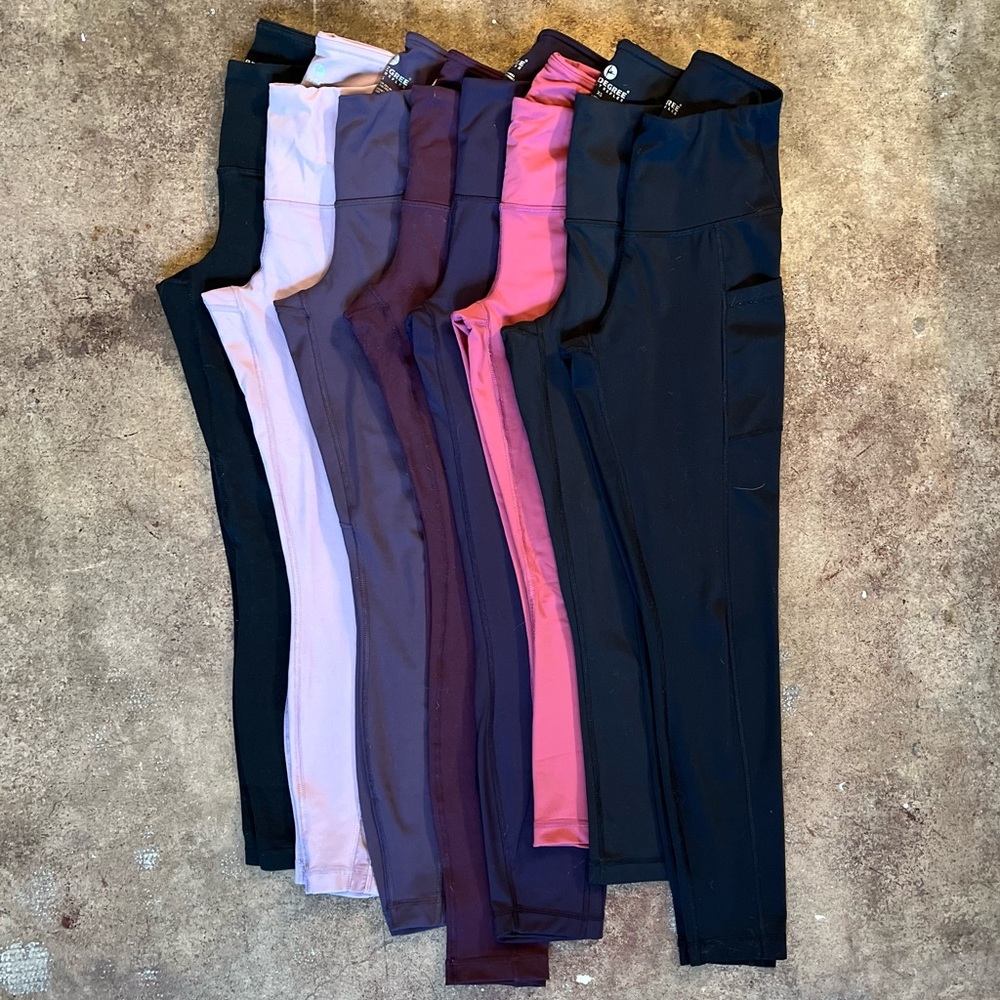 90 degree by reflex leggings- lot of 8